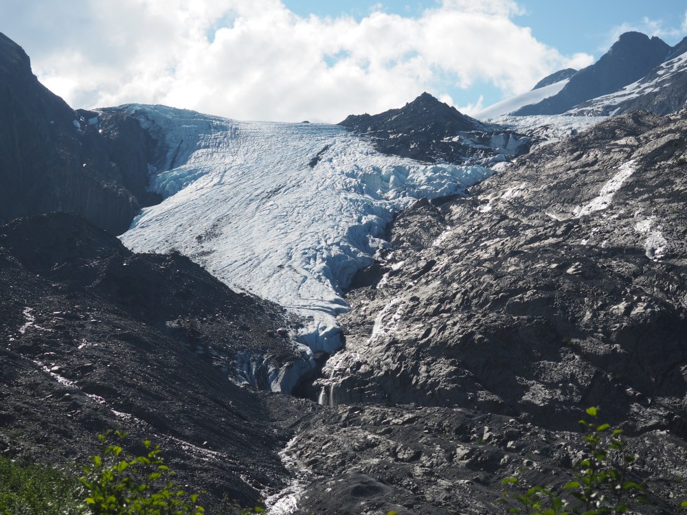 The toe of Worthington Glacier