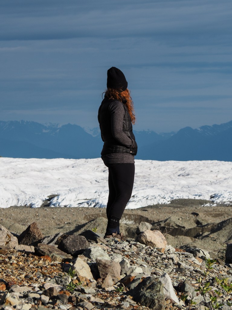 Jessa takes in the view at our second campsite